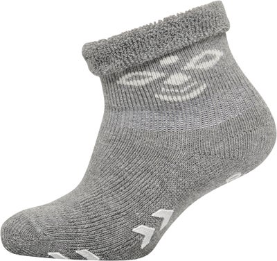 Hummel Snubbie Sokker 3-pakning, Black/Grey Melange/White