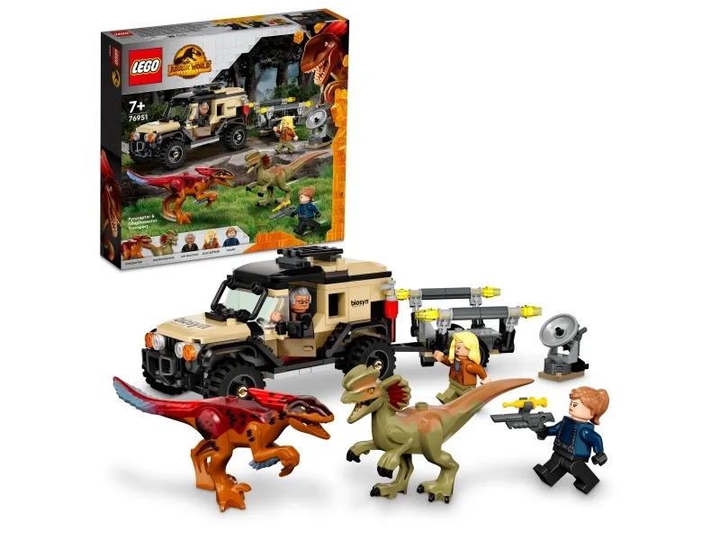 LEGO Jurassic World 76951 Pyroraptor og dilophosaurus-transport
