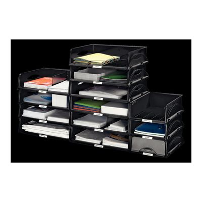 Leitz Standard - Corbeille à courrier 2xA5 noir