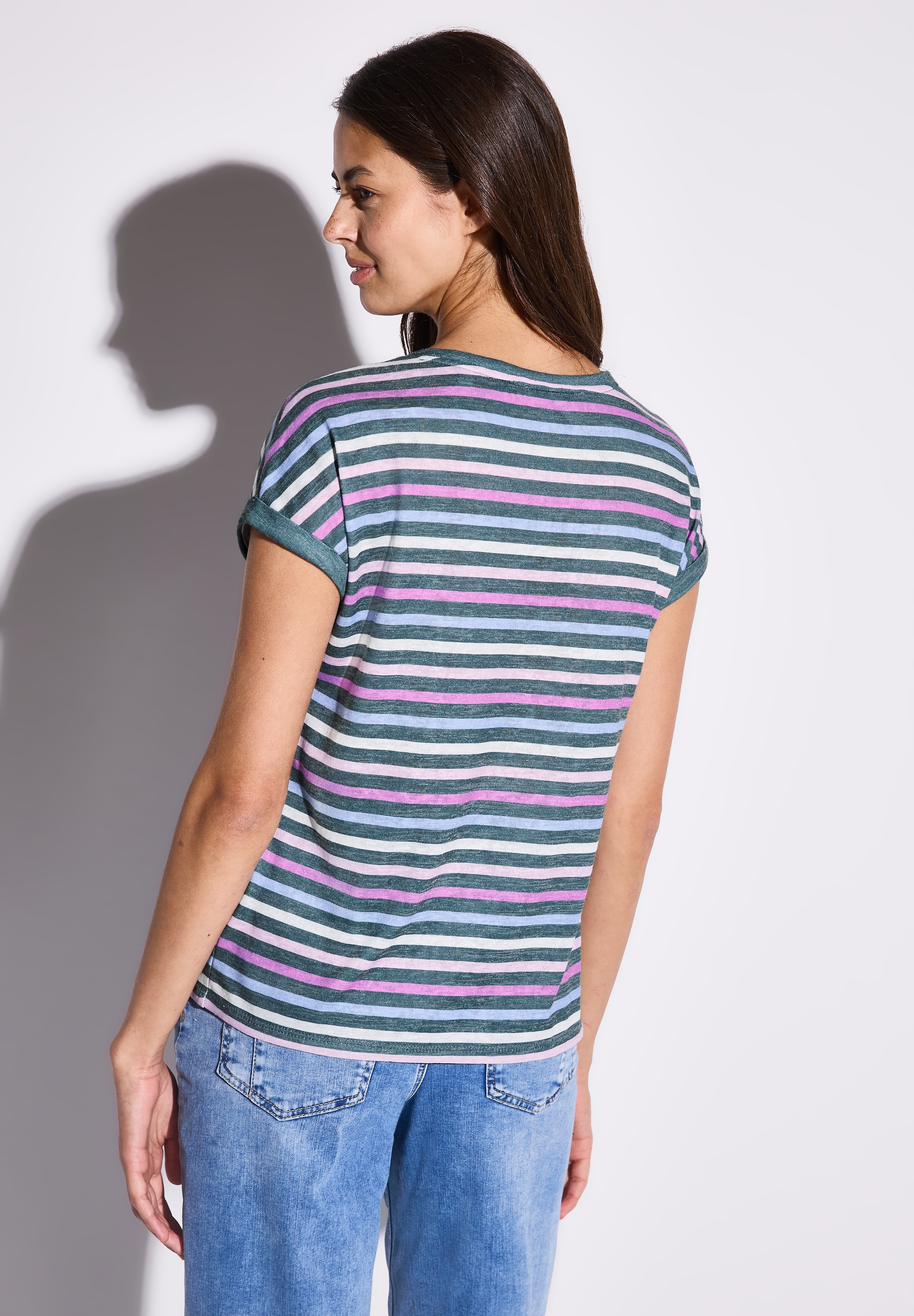 STREET ONE Shirttop , mit Streifenmuster