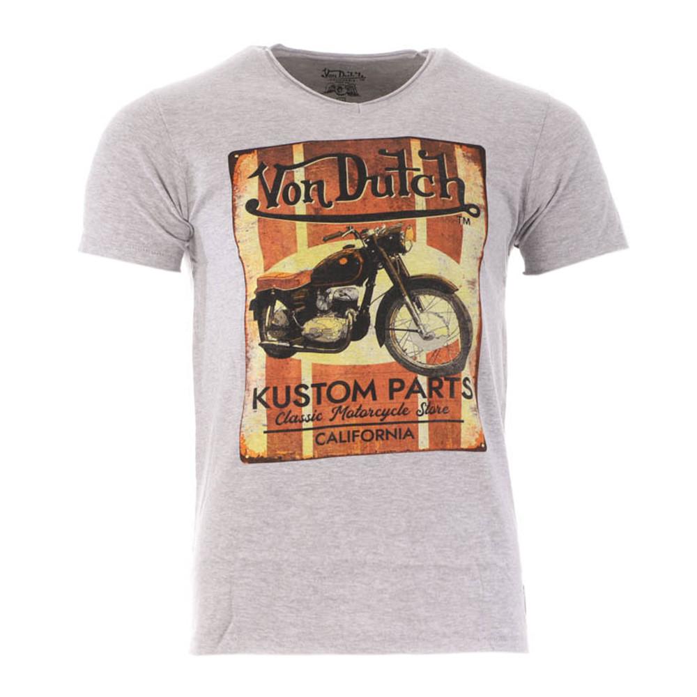 Von Dutch T-shirt Gris Clair Homme Von Dutch Parts