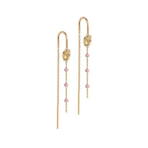 ENAMEL Copenhagen Lola Refined Øreringe, Light Pink