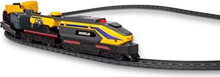 CAT - Construction Little Machines - Treinset - 16-delig - Inclusief Gemotoriseerde Trein met Licht en Geluiden