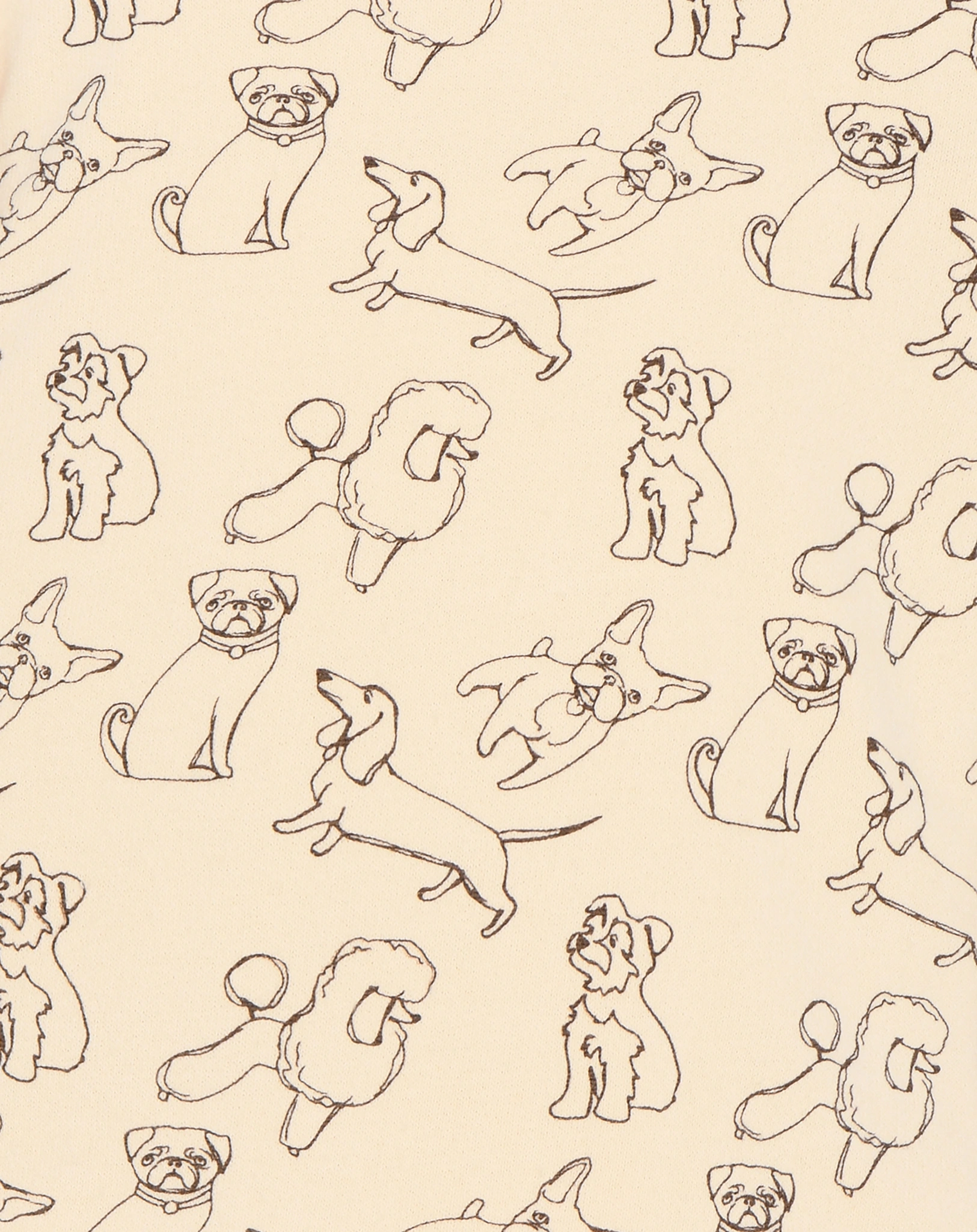 Langarmshirt HUNDEWELT in biscotti