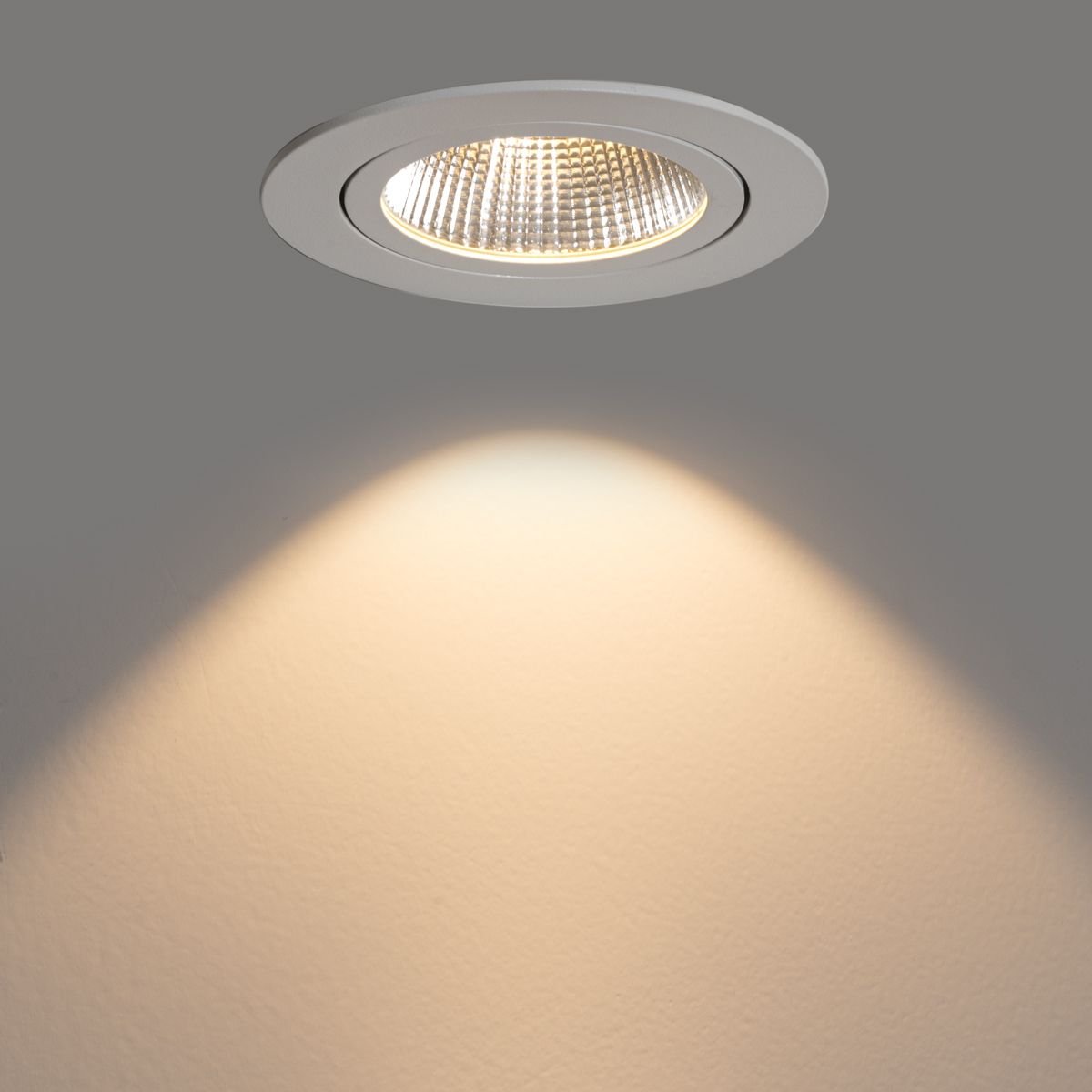 Set van 6 inbouwspot wit 9,5cm incl. LED 1300 lm dimbaar IP65 - Gaius