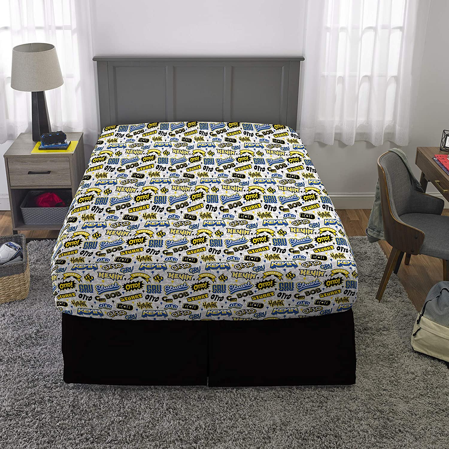 Twin Super Mario 3-Piece Bed Sheet Set.1 Flat Sheet 1 Fitted Sheet 1 Pillow Cases