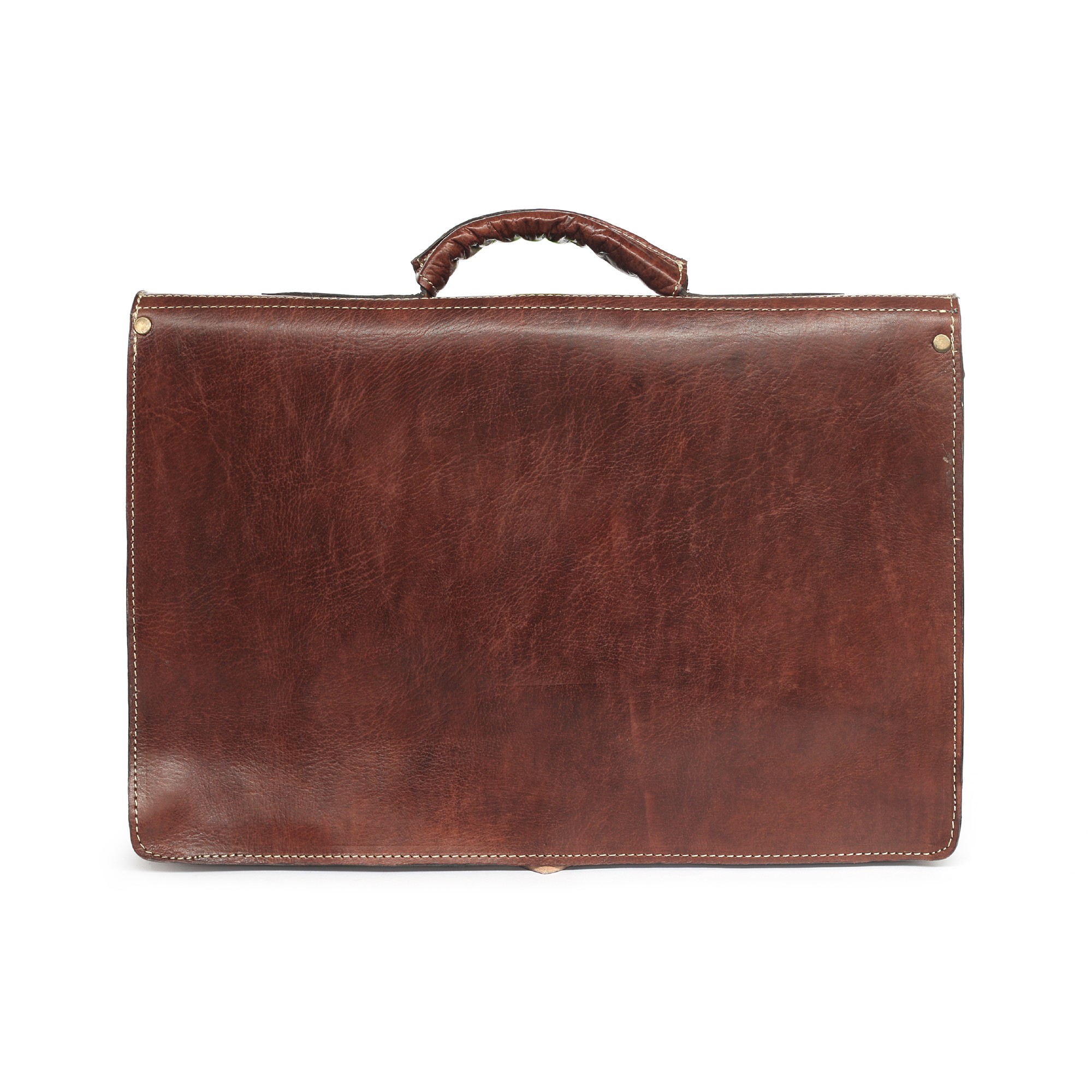 Messengertasche mit Schnalle und Griff, braun, H 30 cm, B 52 cm, L 10 cm günstig bestellen