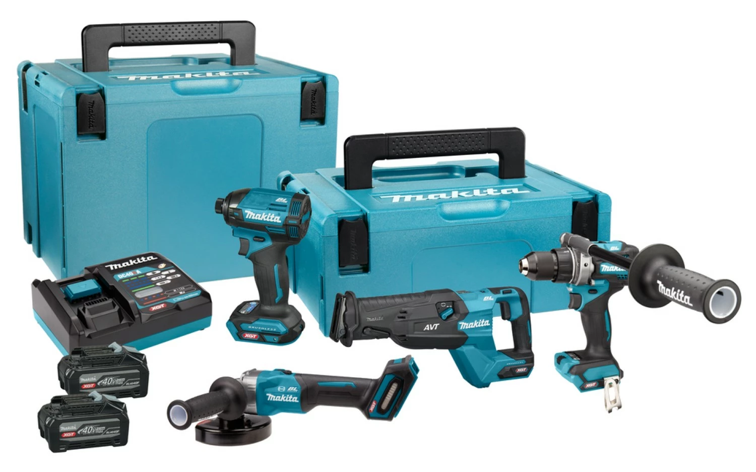 Makita DK401NX 40V Max Li-ion accu 4-Delige combiset (2x 4.0Ah accu) in Mbox
