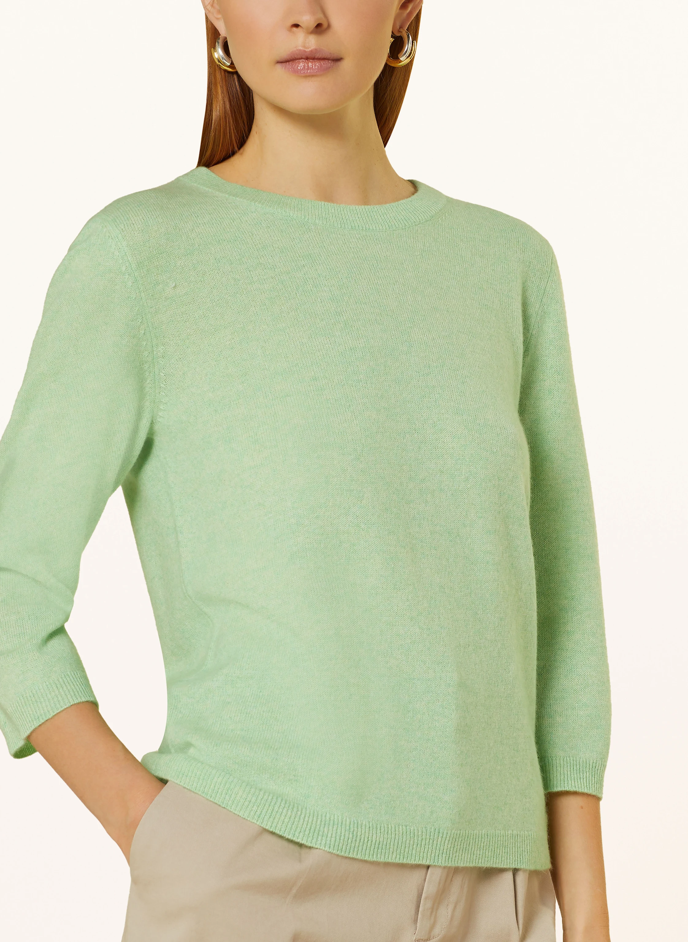 darling harbour Cashmere-Pullover mit 3/4-Arm