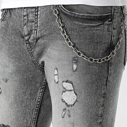 Jean Skinny DHZ-3747-1 Gris Anthracite