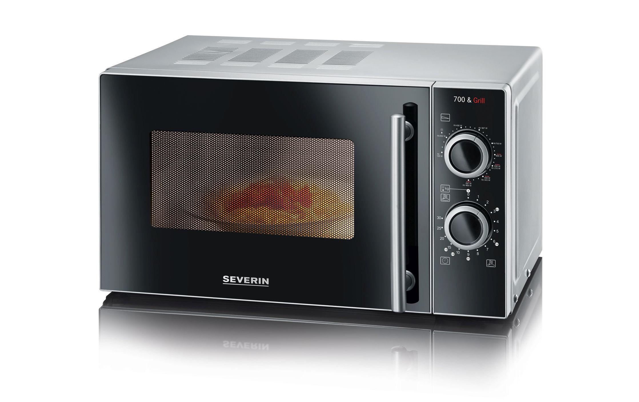 Mikrowelle mit Grill MW 7875 Silber/SchwarzMikrowelle mit Grillfunktion