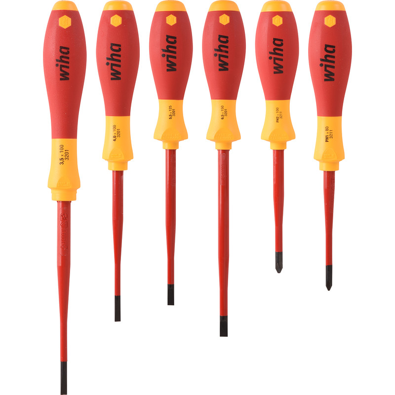 Wiha VDE schroevendraaierset SoftFinish electric 6-delig