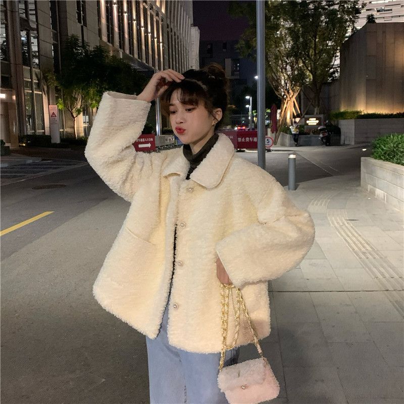 Whoosh - Set: Faux Pearl Single-Breasted Jas + Crossbody Tas