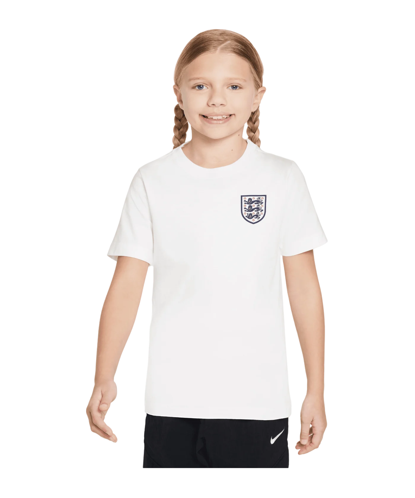 Nike England Crest T-Shirt EM 2024 Kids Weiss F100