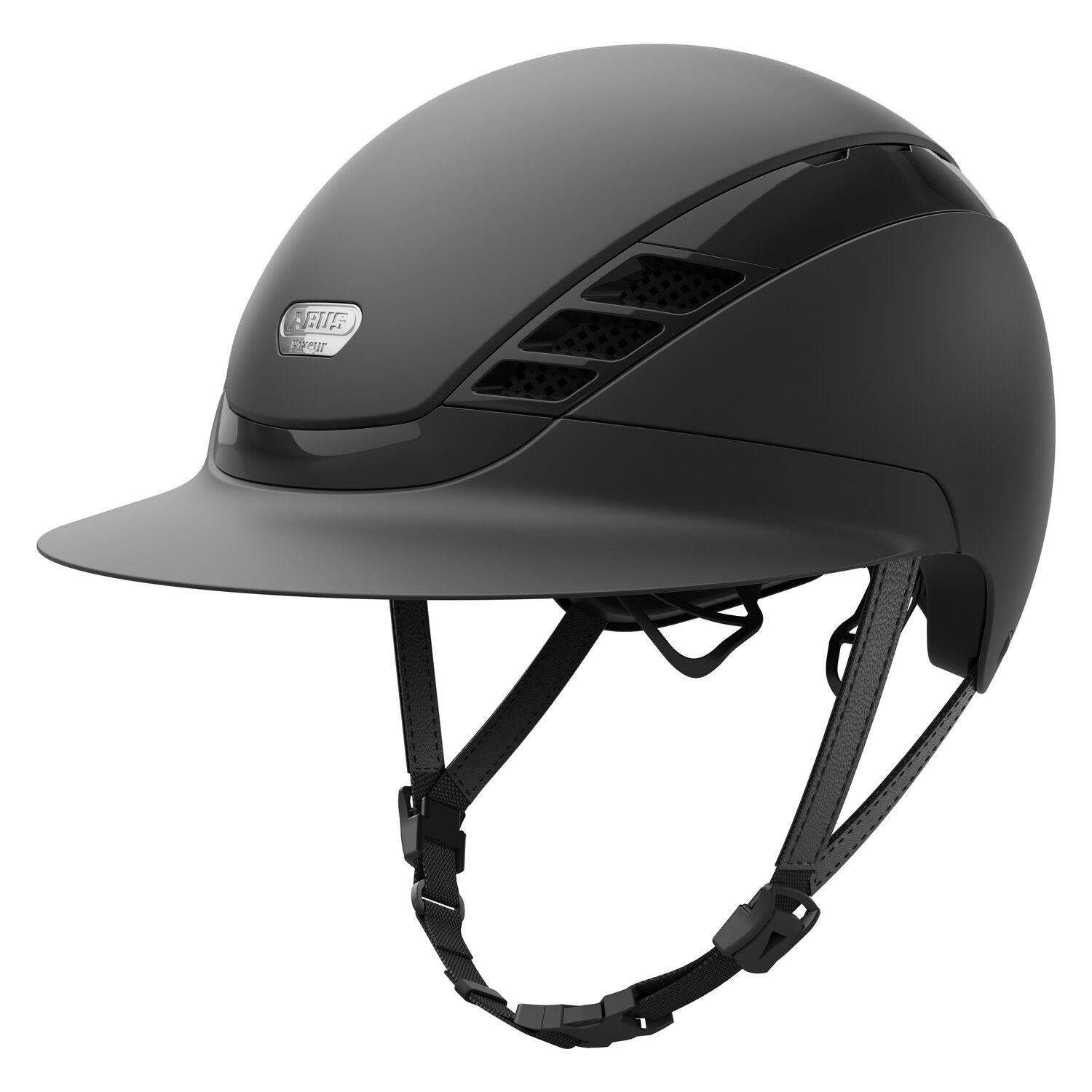 ABUS PIKEUR Reithelm AirLuxe Pure Lady Visor  - black