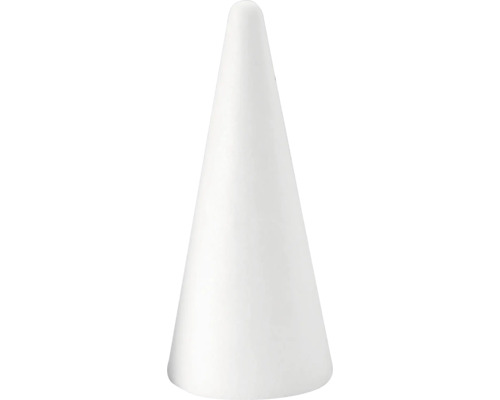 Piepschuimkegel, gekrompen tot 20 cm