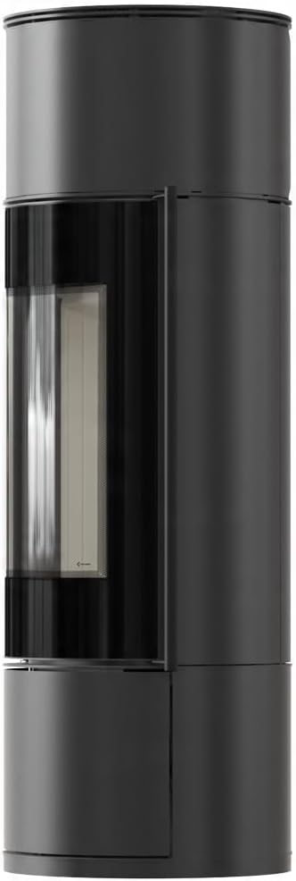 Kaminofen aus Stahl KRATKI Ambler fi 150 7 kW Stahlofen Modern BImSchV Stufe 2 Flamme Verte 7 Energieklasse A+ mit Türfeder