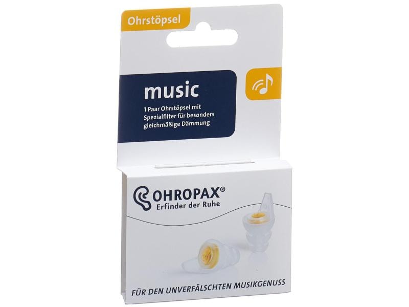 Ohropax Ohrstöpsel Music 2 Stück Idealer Schutz bei Konzerten