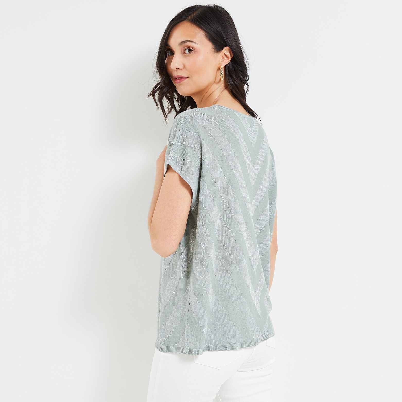 T-shirt scintillant femme