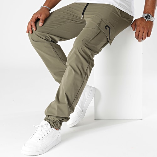 Pantalon Cargo Wave Vert Kaki Noir