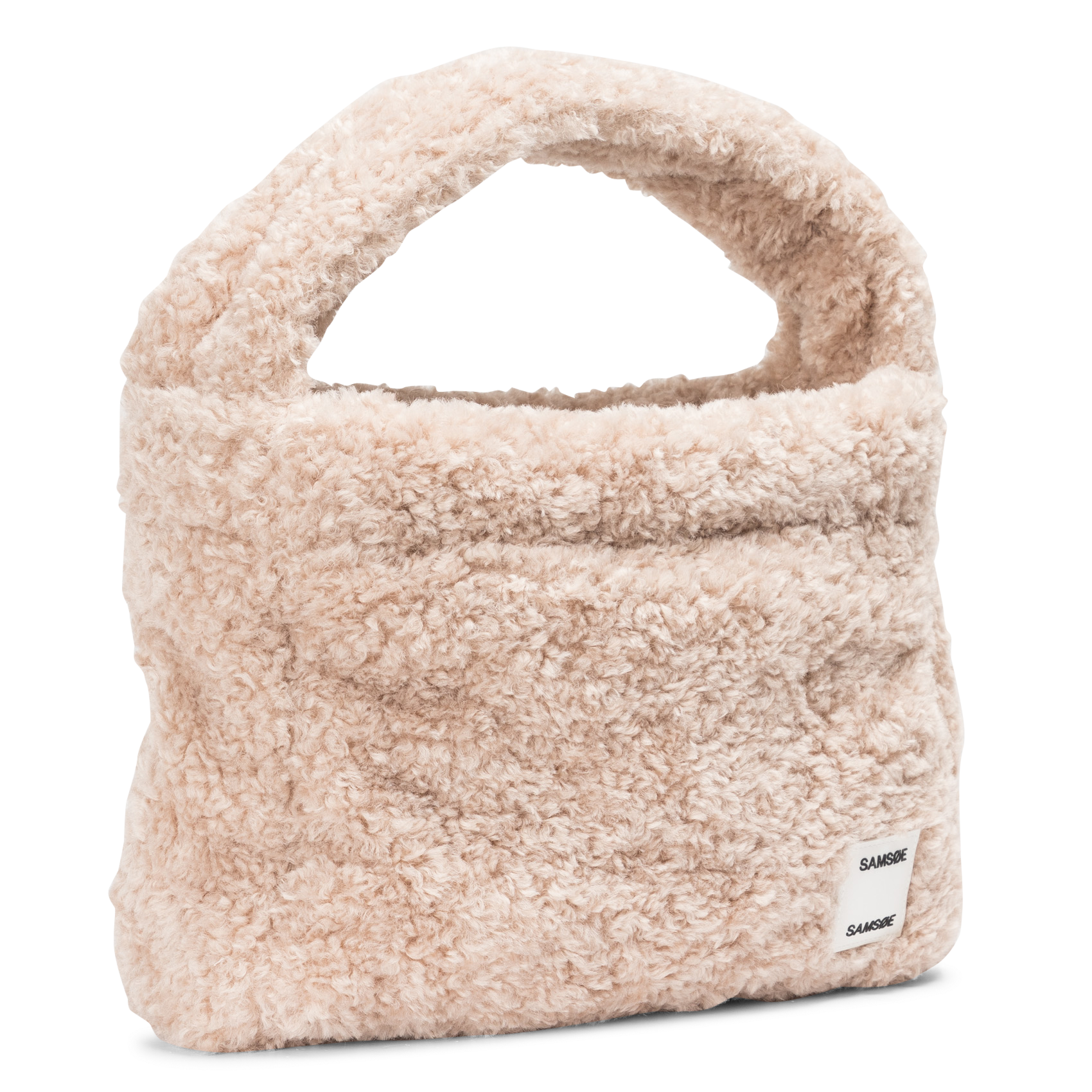 Gabrielle - Sac à main en fourrure fausse| Beige