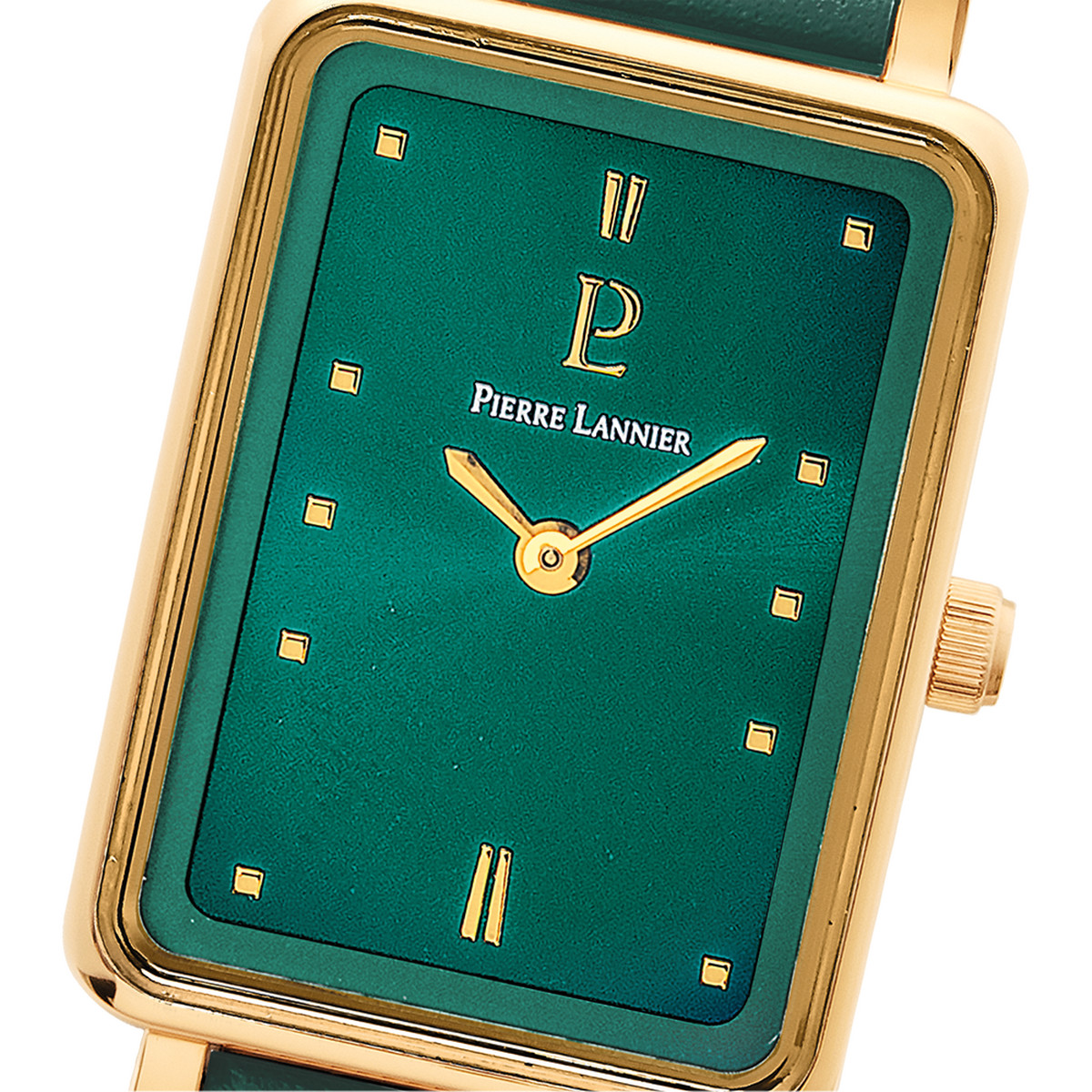 Montre PIERRE LANNIER ariane femme bracelet cuir vert