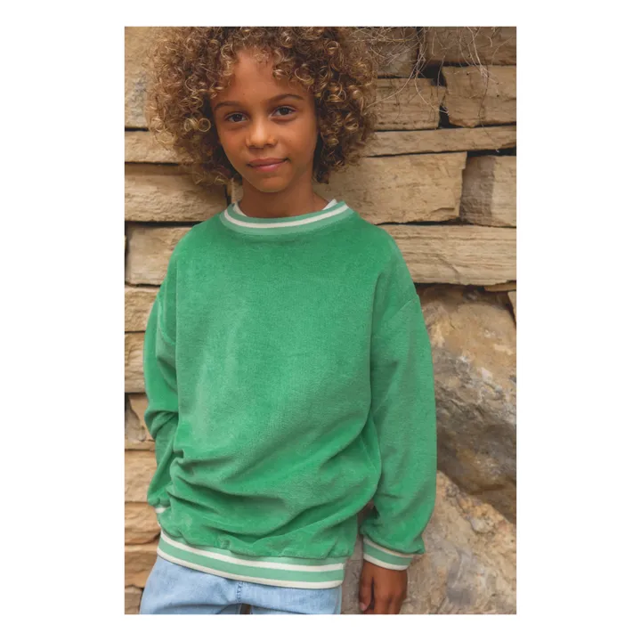 Marlot Paris Sweat Poppy Eponge | Vert d'eau