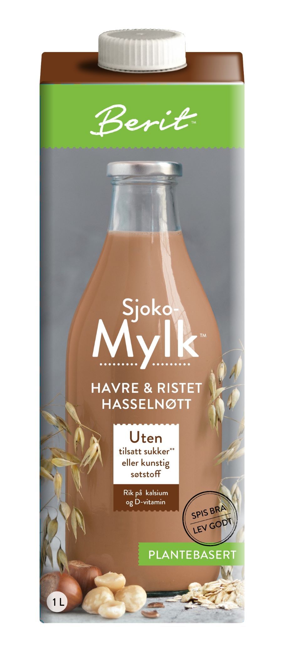 Berit Sjokomylk havre og hasselnøtt