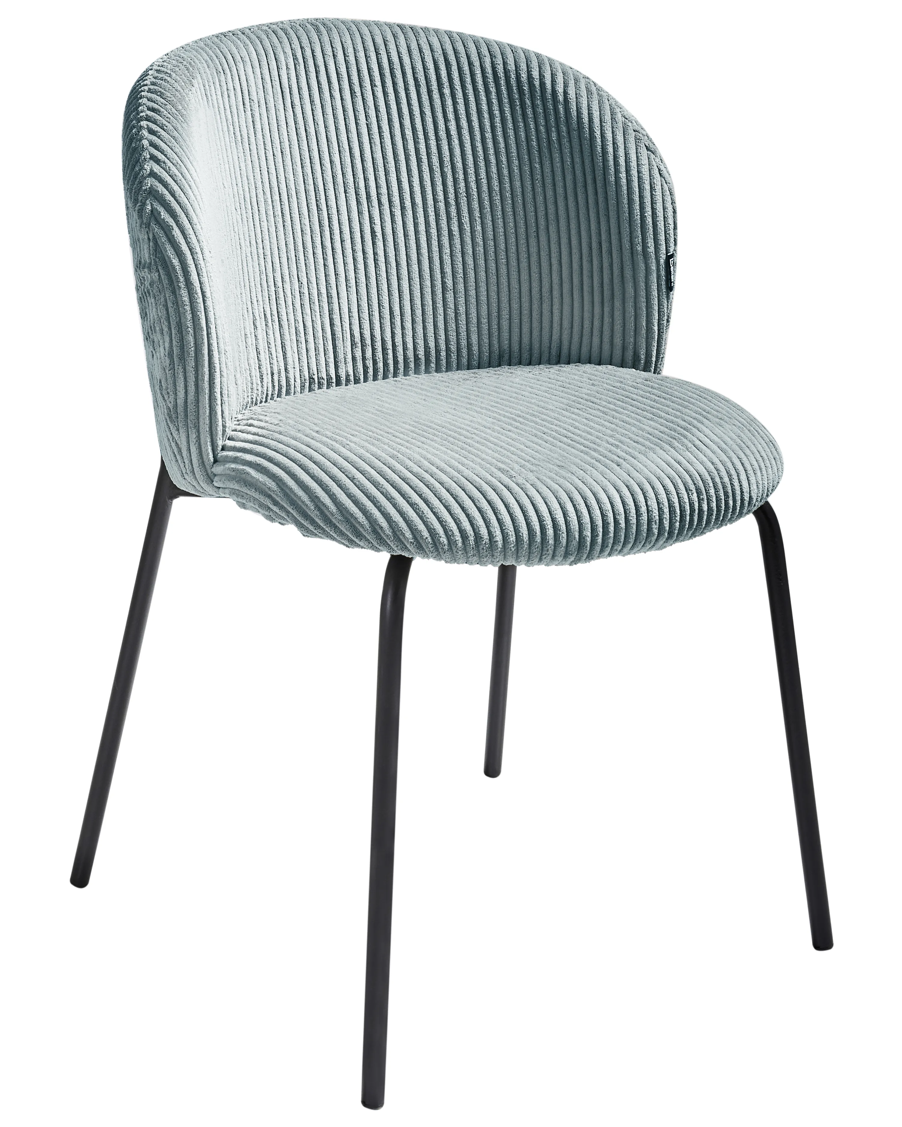 Set van 2 eetkamerstoelen MILES Corduroy Lichtblauw