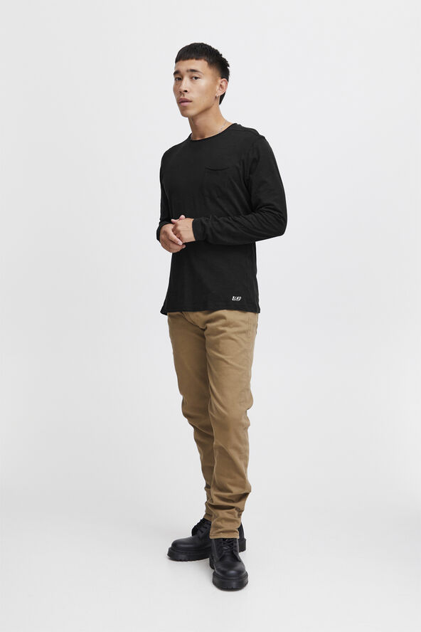 Blend BHNICOLAI tee l.s. NOOS Black