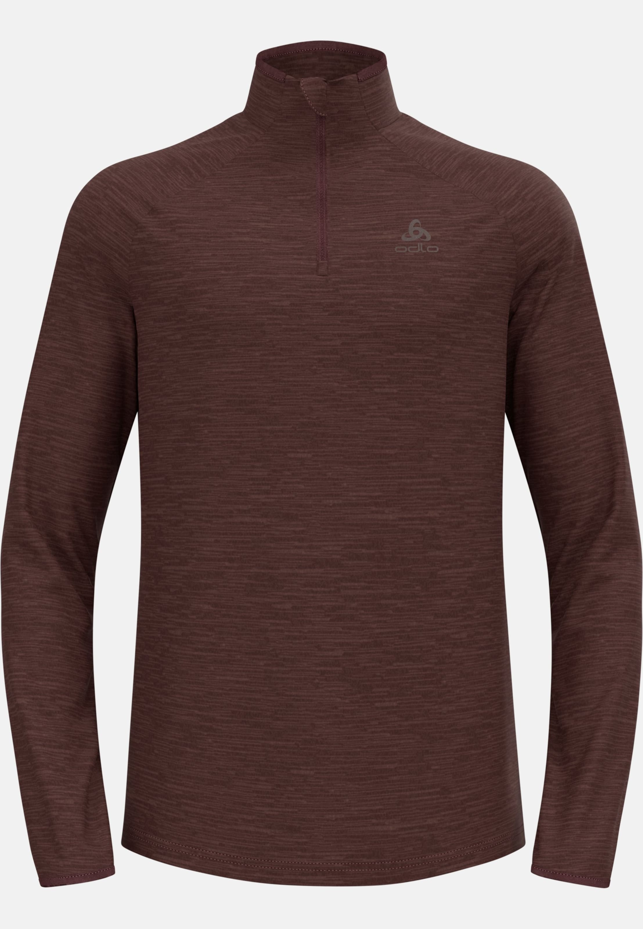 Herren Run Easy Mid Layer Oberteil in fudge melange