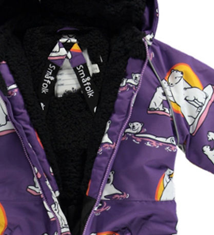 Sm?folk Flyverdragt - Purple Heart m. Isbjørne