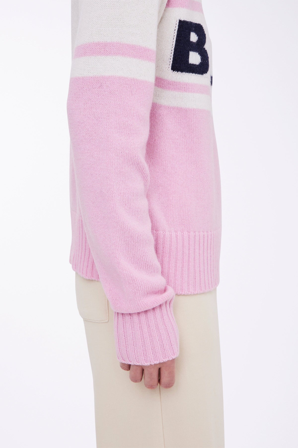 Ball Baeverest Logo Knit 1621261 azalea pink melange