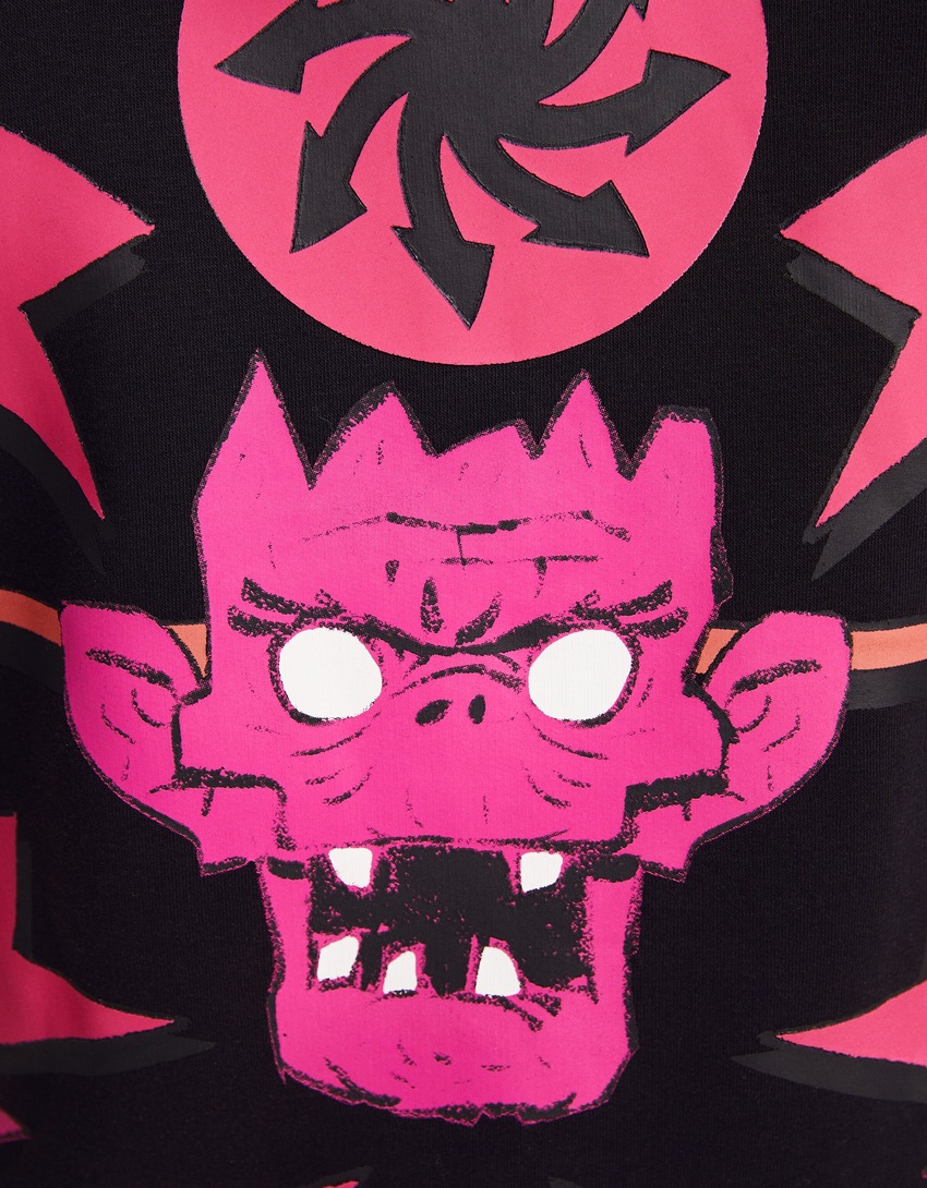 Moletom oversized com estampa dos Gorillaz