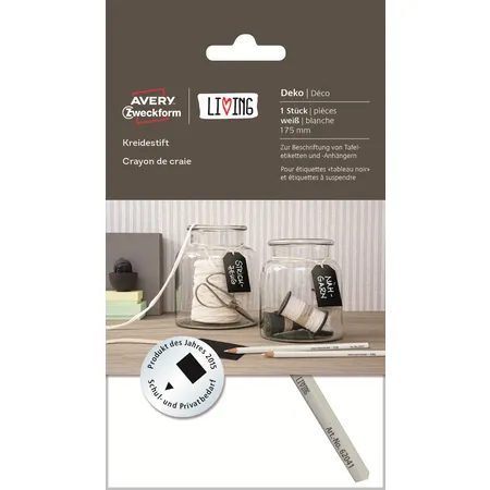 Avery Zweckform 62041 Kreidestift, 1 Stück, weiß