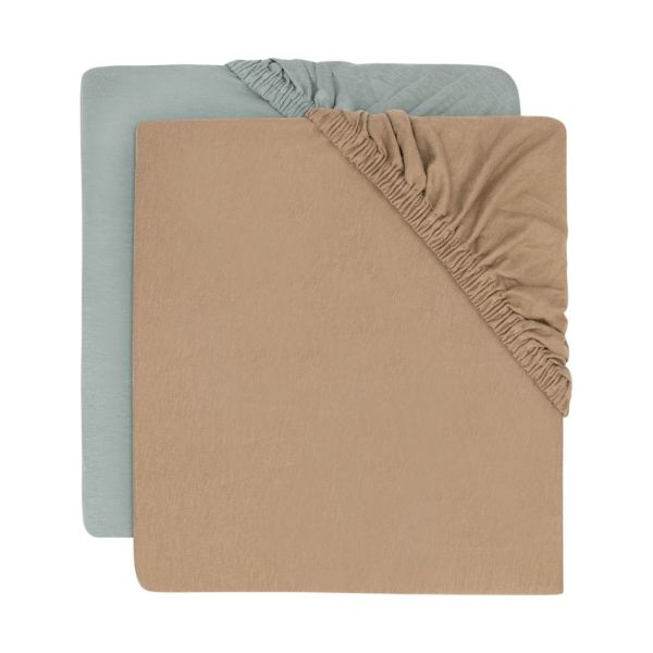 Jollein Hoeslaken Jersey - 2 Stuks - 60 x 120 cm