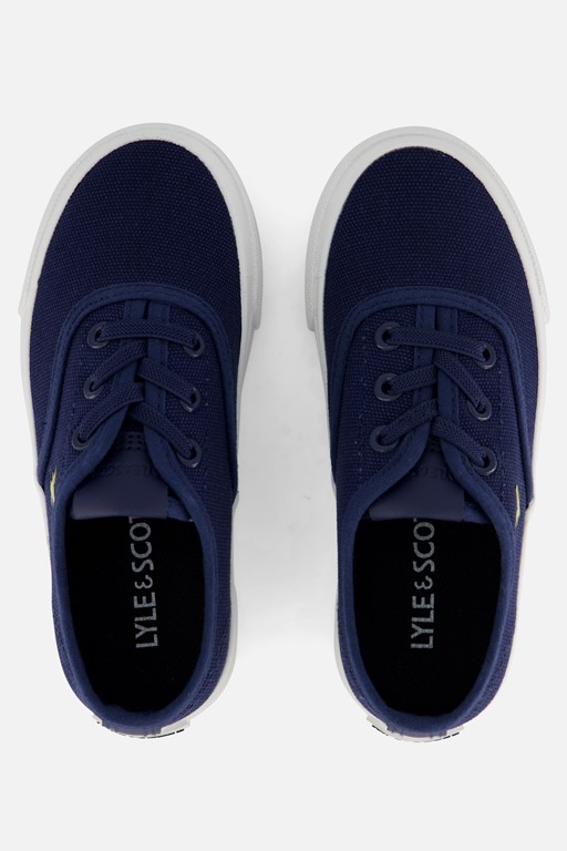 Lyle & Scott Wick Sneakers blauw Canvas