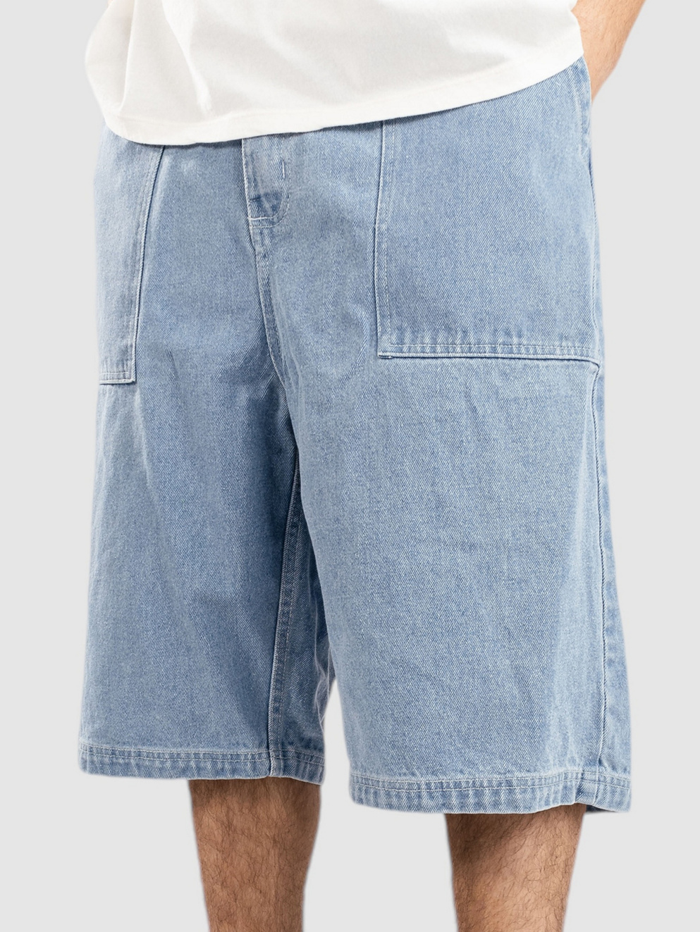 Poetic Collective Painter Shorts light denim