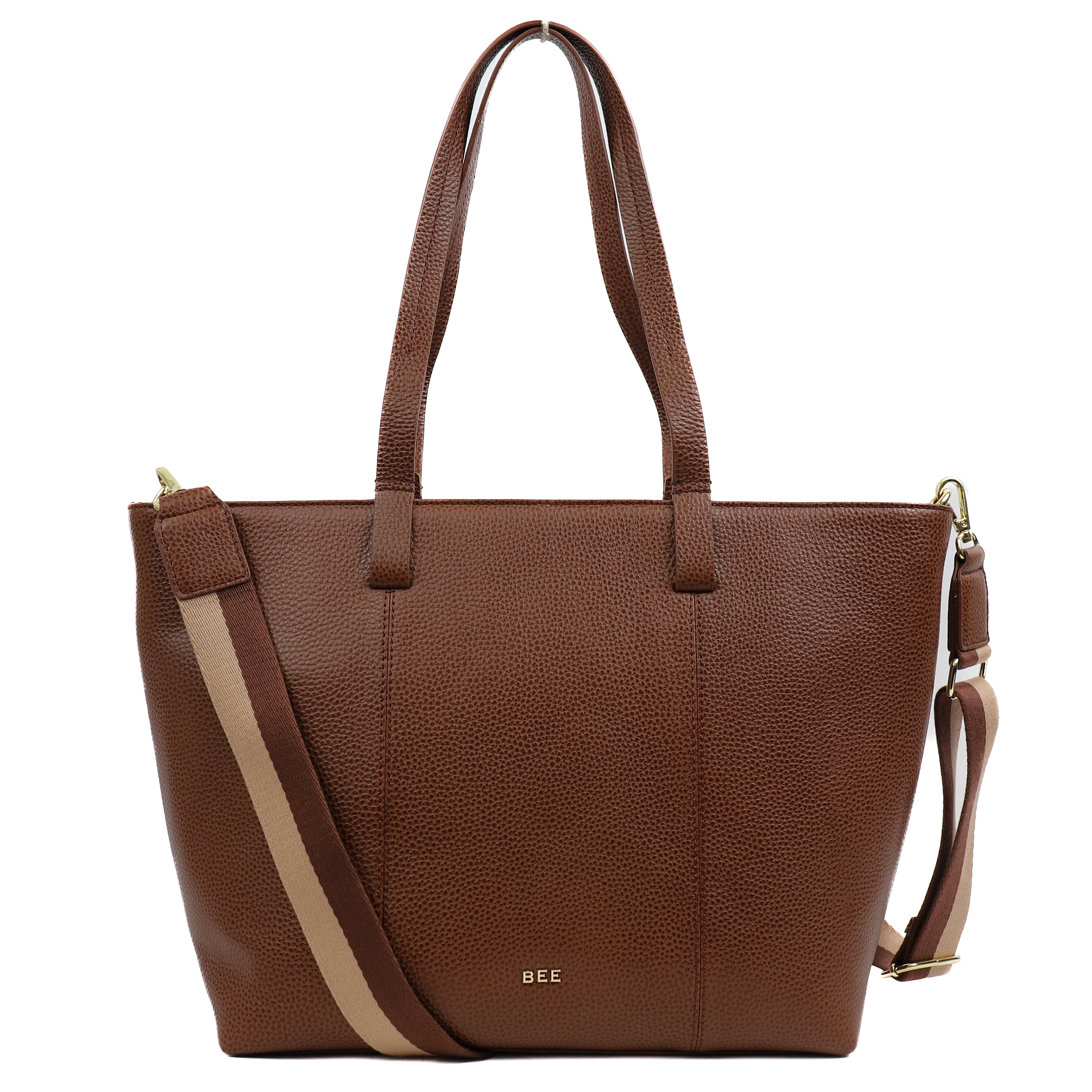Grote shopper 'Maya' Tipping Tan Tipping Tan