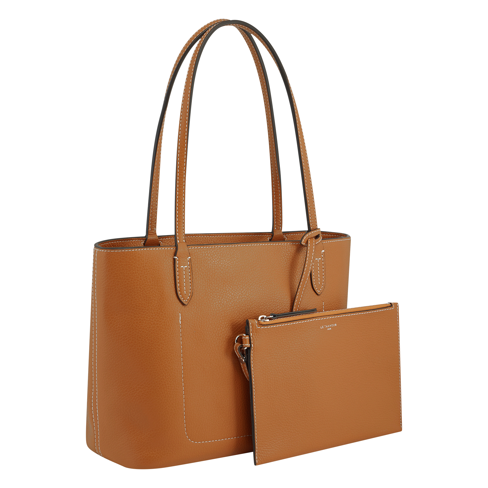 LOUISE - Cabas en cuir| Marron