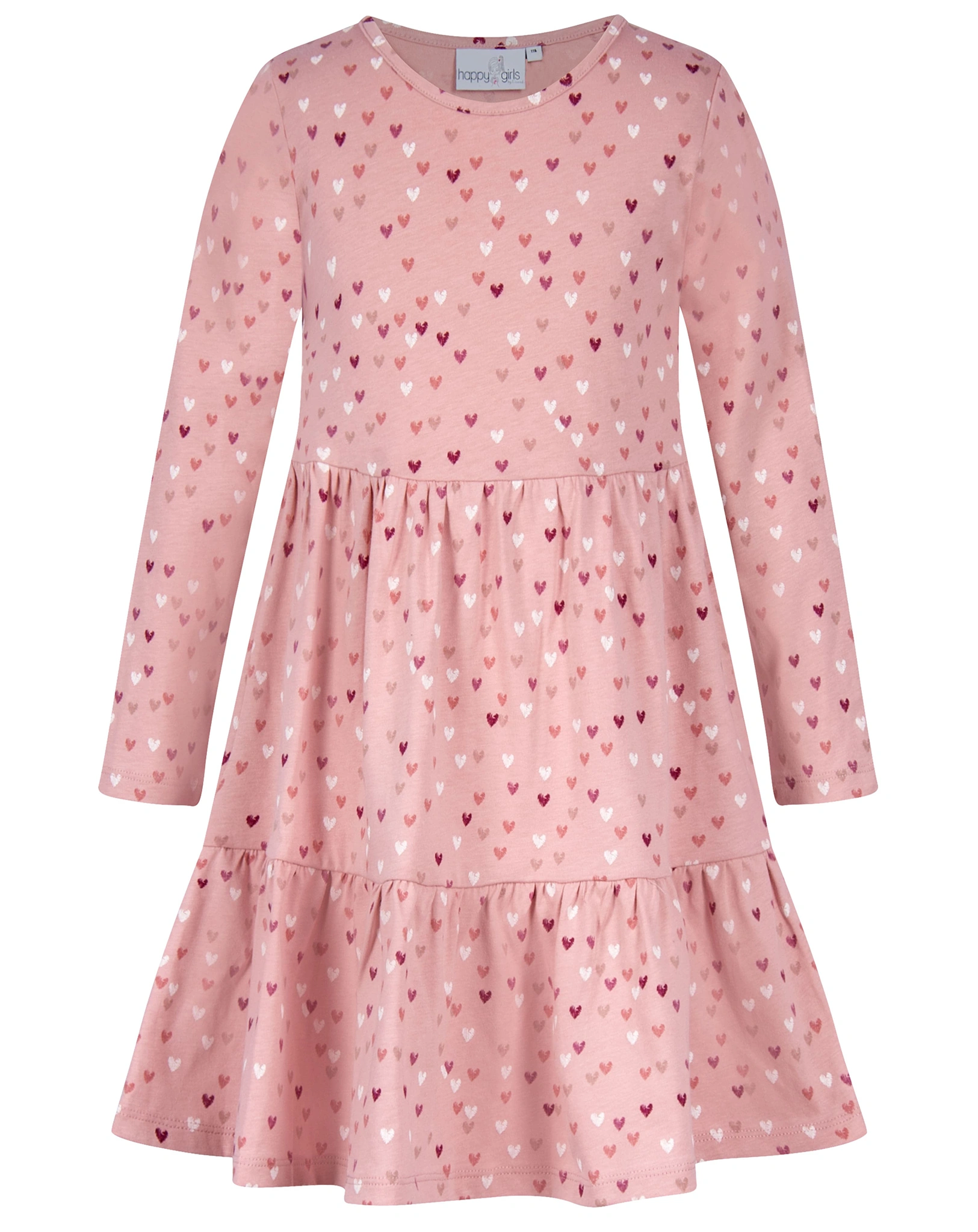 Langarmkleid HERZIG AOP in dusty rose