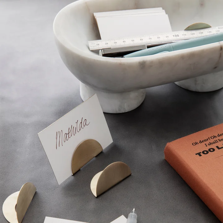 Ferm Living - Alza Schale, Marmor schwarz