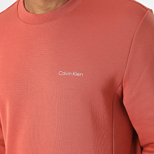 Sweat Crewneck Micro Logo Repreve 9926 Rouge Brique