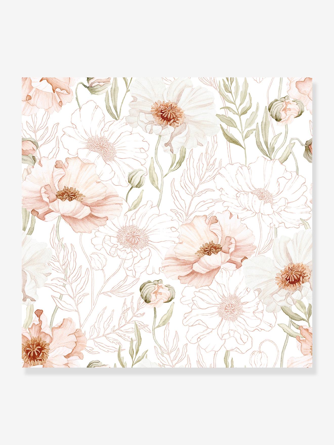 Papel de parede de papoulas LILIPINSO nude