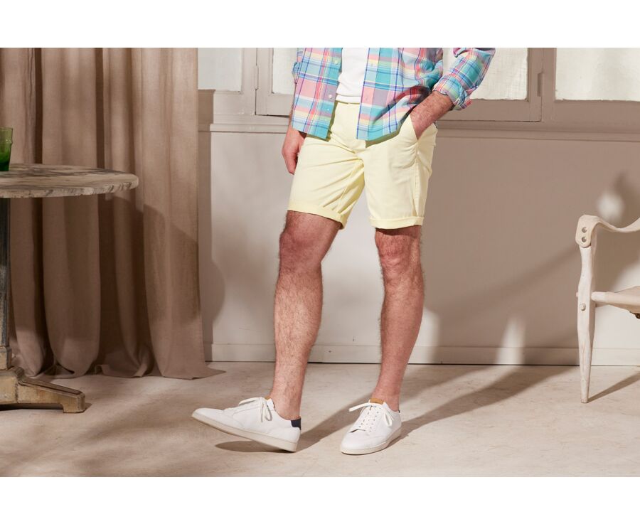 Bermuda chino homme Jaune - BARRY