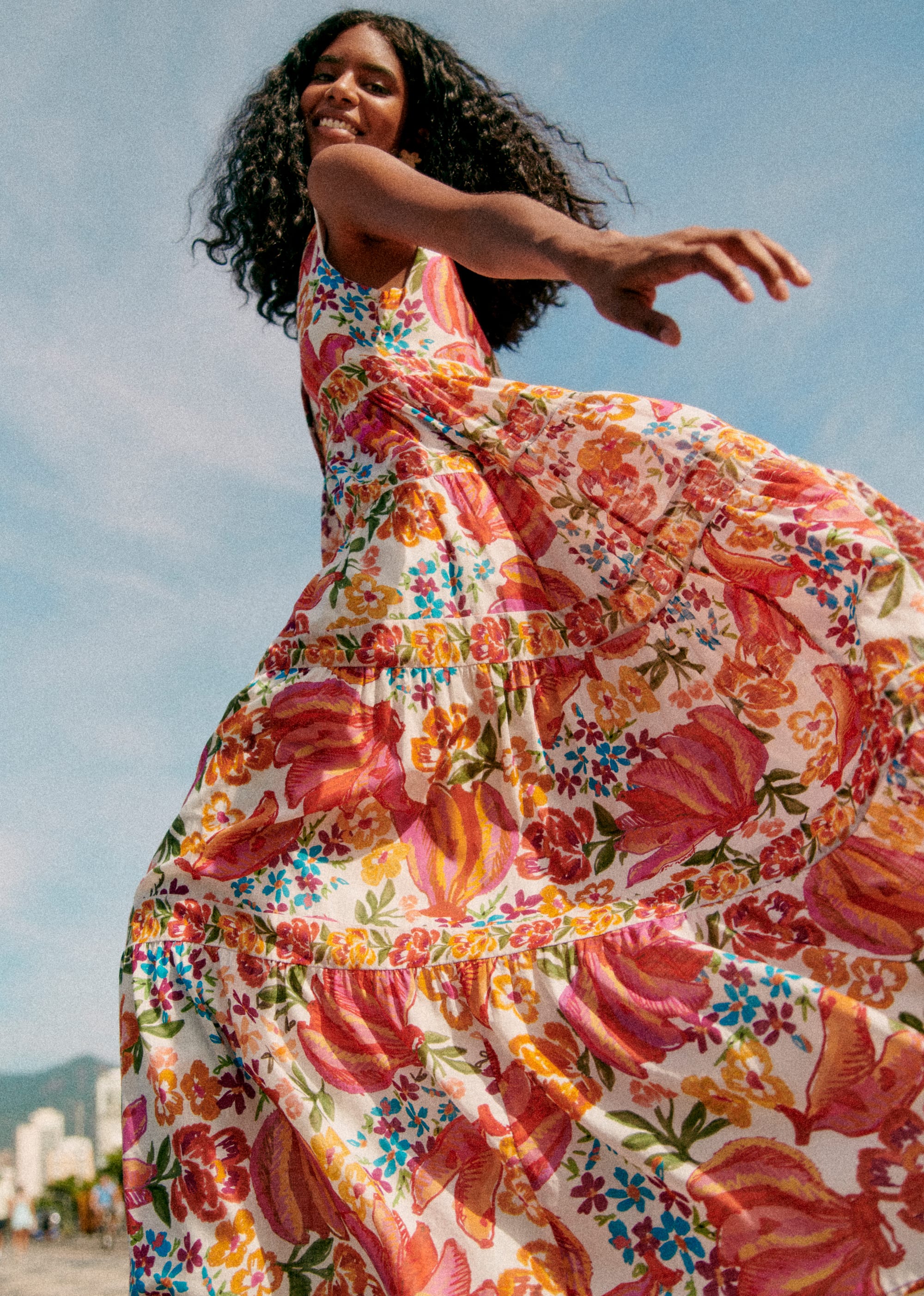 Robe Alamedee - Sézane x FARM Rio - Banana riscada - E-SHOP/ROBES 5905191