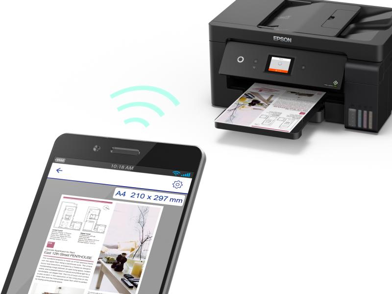 Epson Multifunktionsdrucker EcoTank ET-15000 Kompakter, A3-fähiger 4-in-1-Tintenstrahl-Multifunktionsdrucker mit Ecotank-System