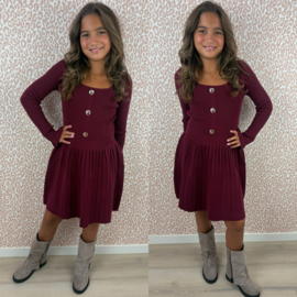 Your so classy dress - bordeaux