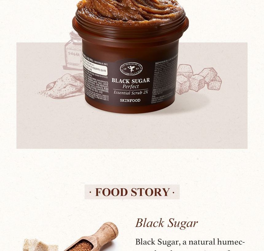 SKINFOOD Black Sugar Perfect Essential Scrub 2X