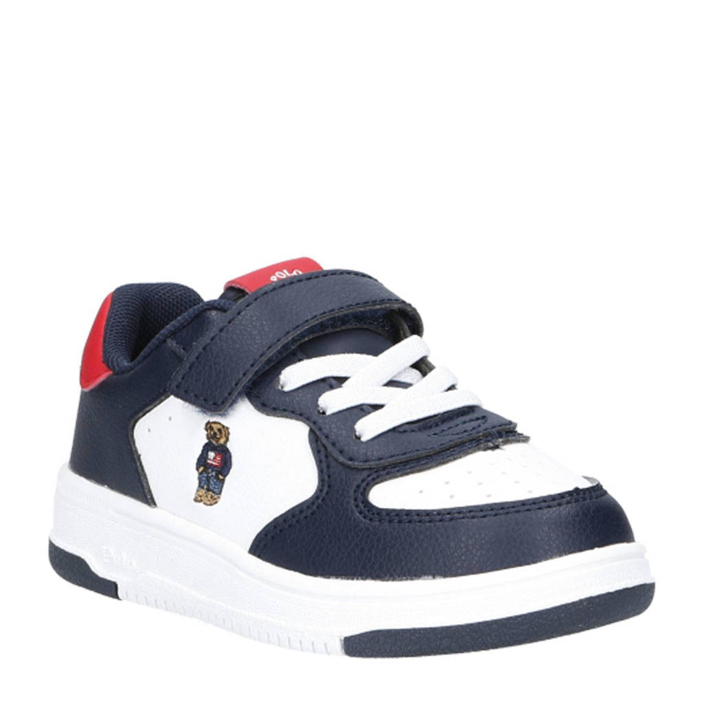 Ralph Lauren Masters Court Bear PS Kleuter sneakers donkerblauw/wit